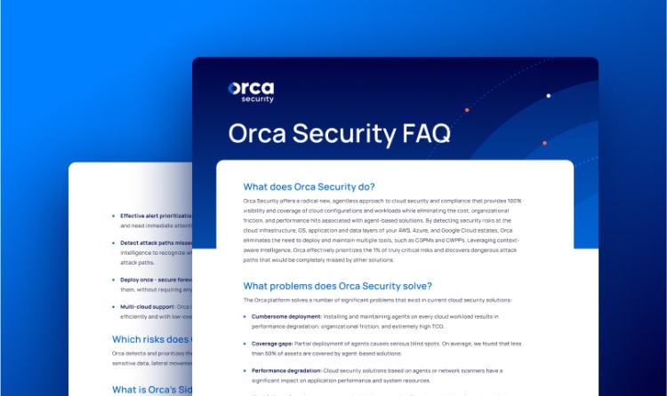 Orca Security FAQ