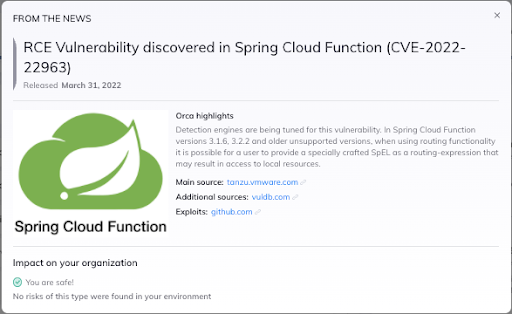 Vulnerability in Spring Cloud Function