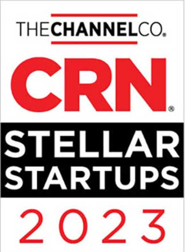 A badge showing Orca Security as a CRN Stellar Startup in 2023