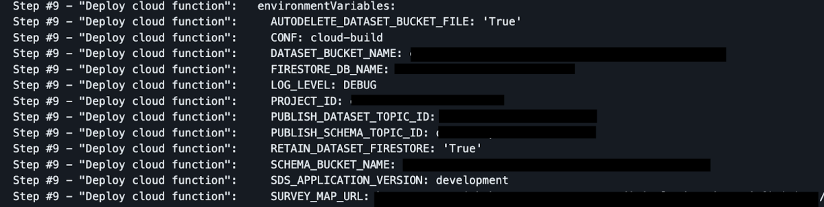 A screenshot of a real life LeakyCLI example via Cloudbuild