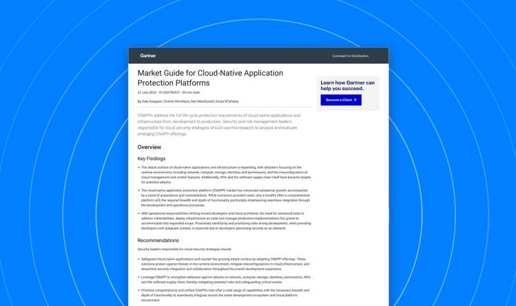 Our Six Key Takeaways from the Gartner® 2024 Market Guide for CNAPP