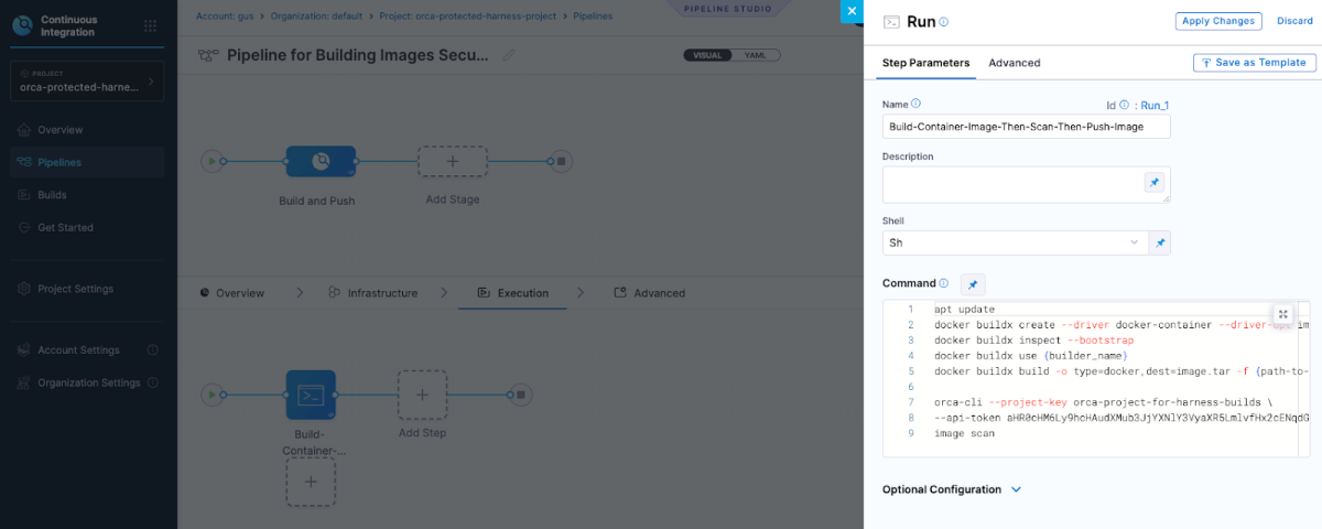 An implementation of container image scans in Harness