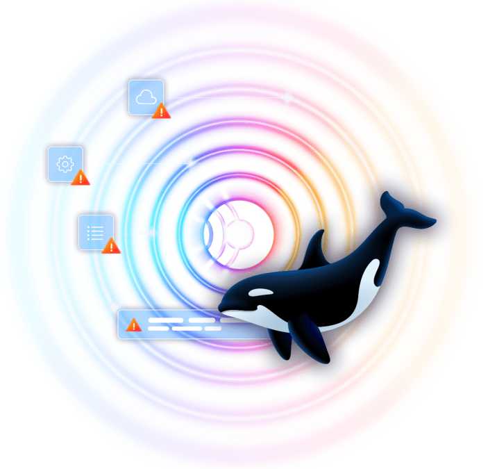 An illustration of the Orca platform as a Cloud Security Posture Management (CSPM)