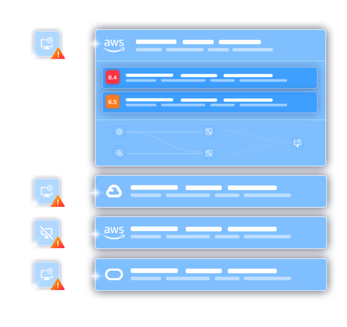 An illustration of the Orca Platform performing as a Cloud Workload Protection Platform (CWPP)