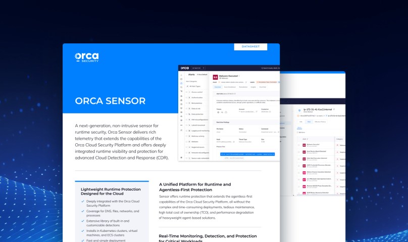 Orca Sensor Datasheet | Orca Security