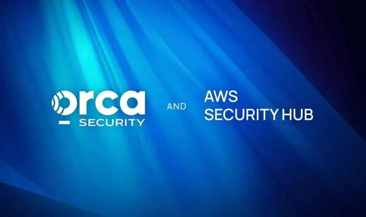 An image showing the Orca Security and AWS Security Hub together
