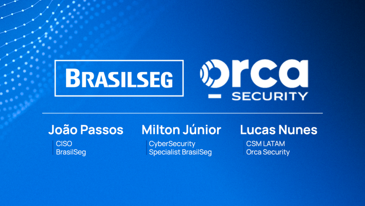 A webinar graphic showcasing Orca Security and BrasilSeg