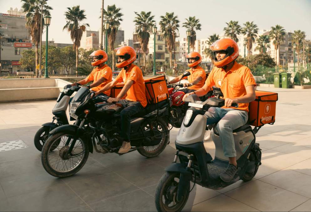 A photo of Swiggy delivery drives