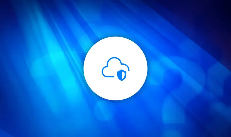 A stylized graphic of a cloud security icon on top of a collage of question marks A stylized graphic of a cloud security icon on top of a collage of question marks