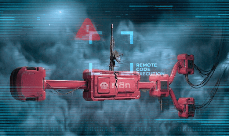 A stylized graphic of a broken nodule with a target around it