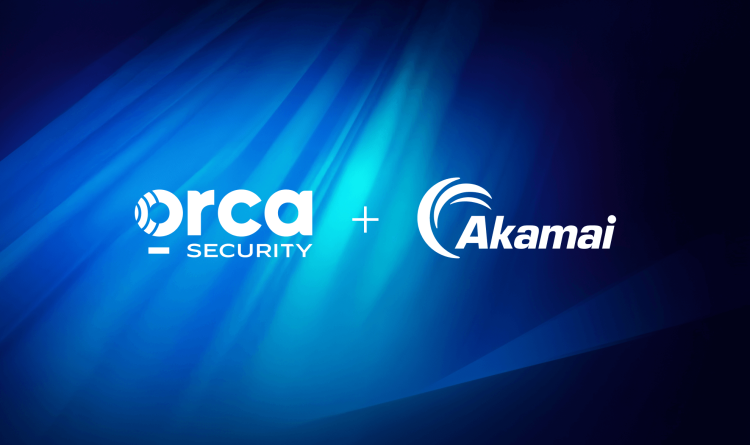 A lockup of the Orca Security and Akamai logos