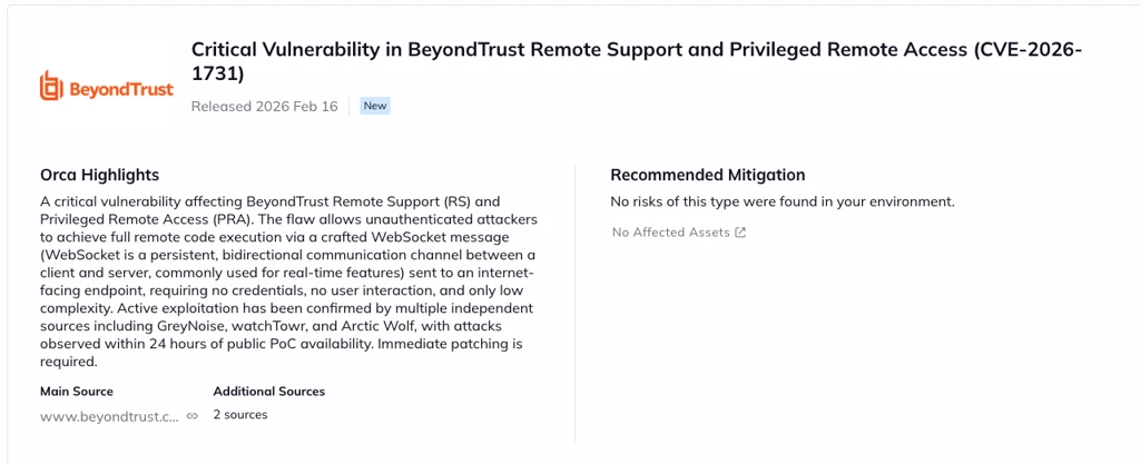 A screenshot from the News item in the Orca Platform